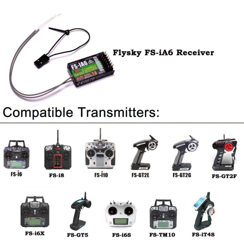 Flysky FS-IA6 Receiver 6CH Dua - đánh giá và giá Drone Racing Antenna