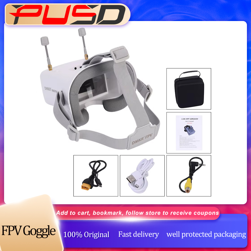 Original 008D PRO White FPV Go - đánh giá và giá Drone Racing Goggles