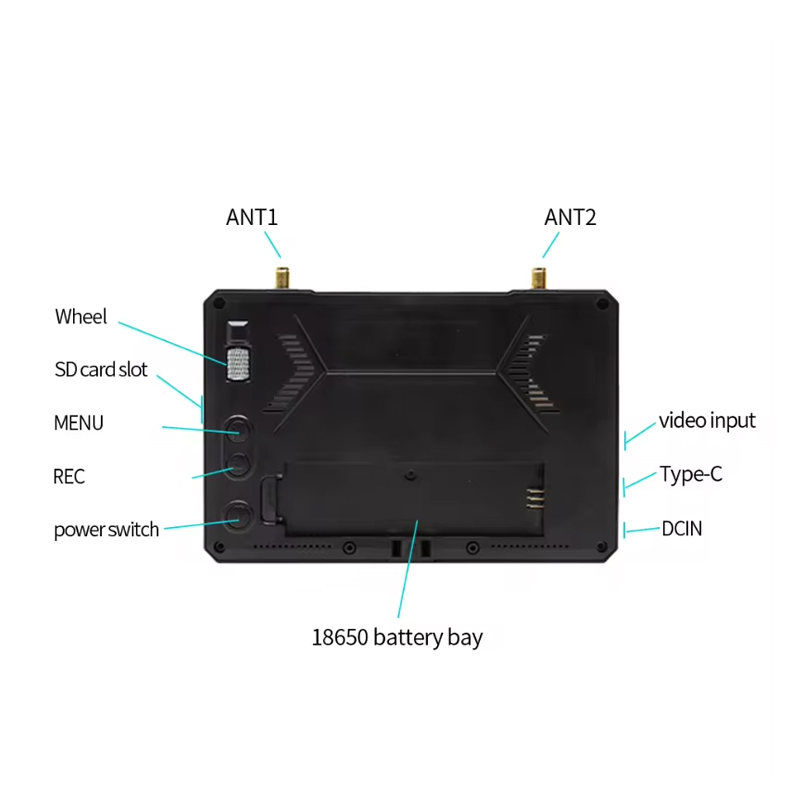 SKYZONE M5 FPV Monitor 5 Inch  - đánh giá và giá Drone Racing Gate