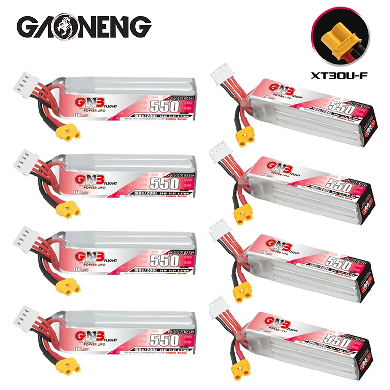 GNB HV 11.4V 550mAh 100C/200C  - đánh giá và giá Drone Racing Battery