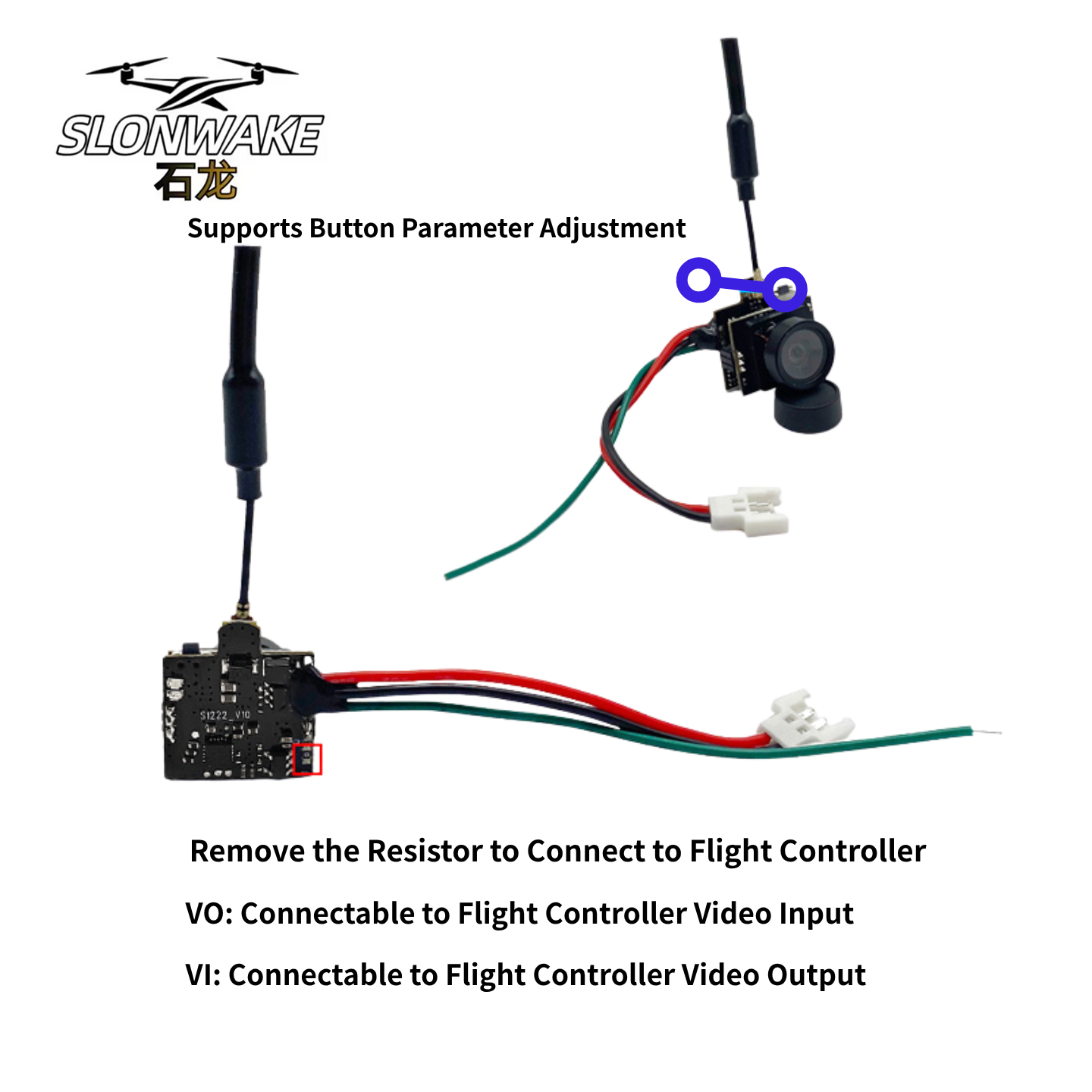 SLONWAKE 5.8G Analog Video Tra - đánh giá và giá Drone Racing Camera