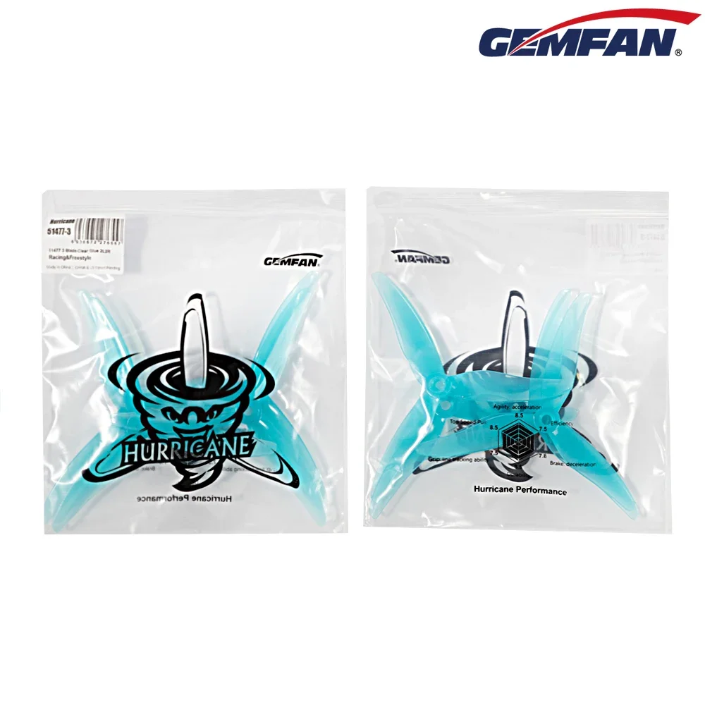 10Pairs (10CW + 10CCW) Gemfan  - đánh giá và giá Drone Racing Propeller