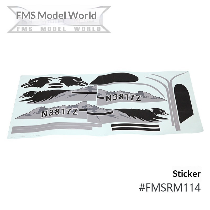 FMS RC Plane Decals For 1700mm - đánh giá và giá Drone Racing Motor
