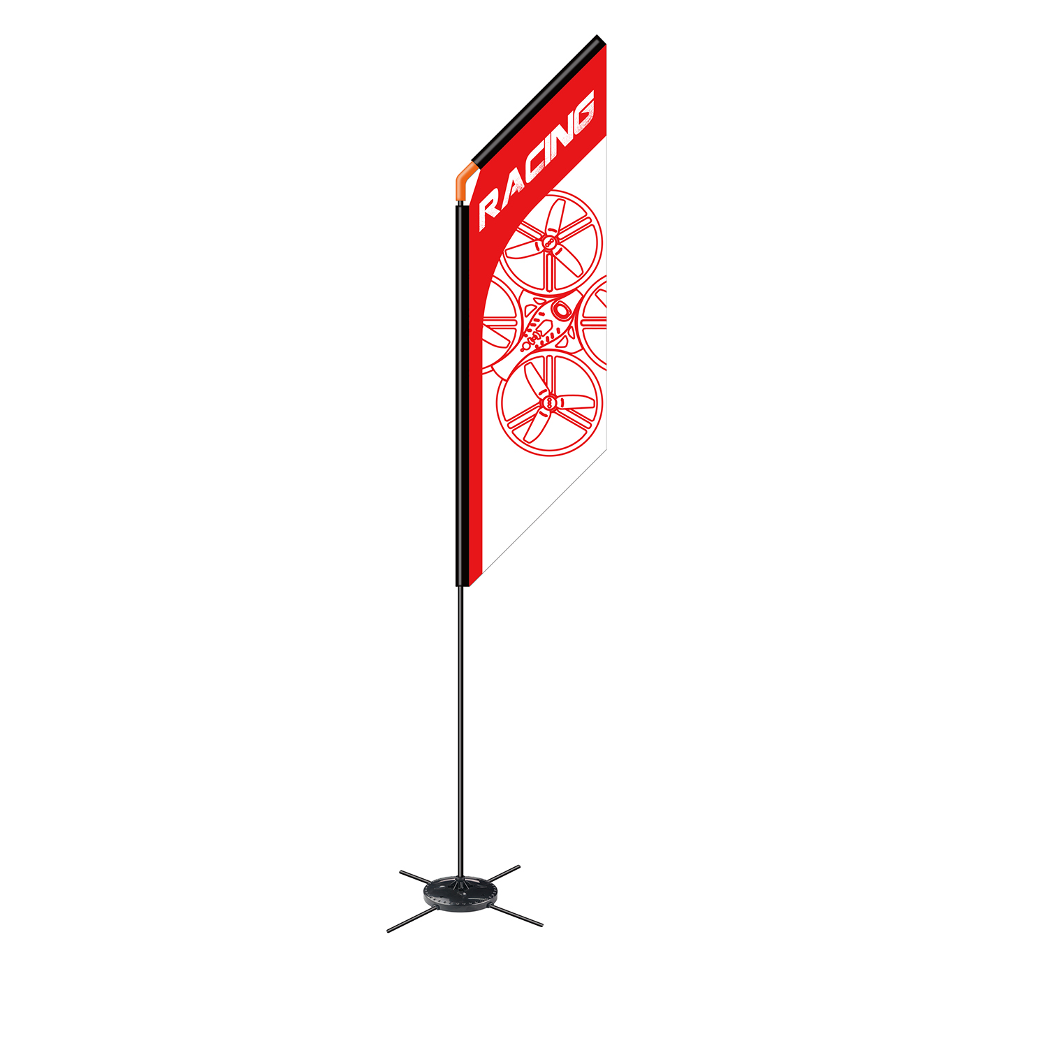 560mm FPV Racer Flag Drone Qua - đánh giá và giá Drone Racing Gate