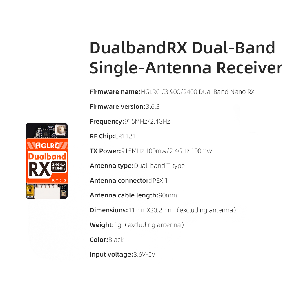 HGLRC Dual-band True Diversity - đánh giá và giá Drone Racing Receiver