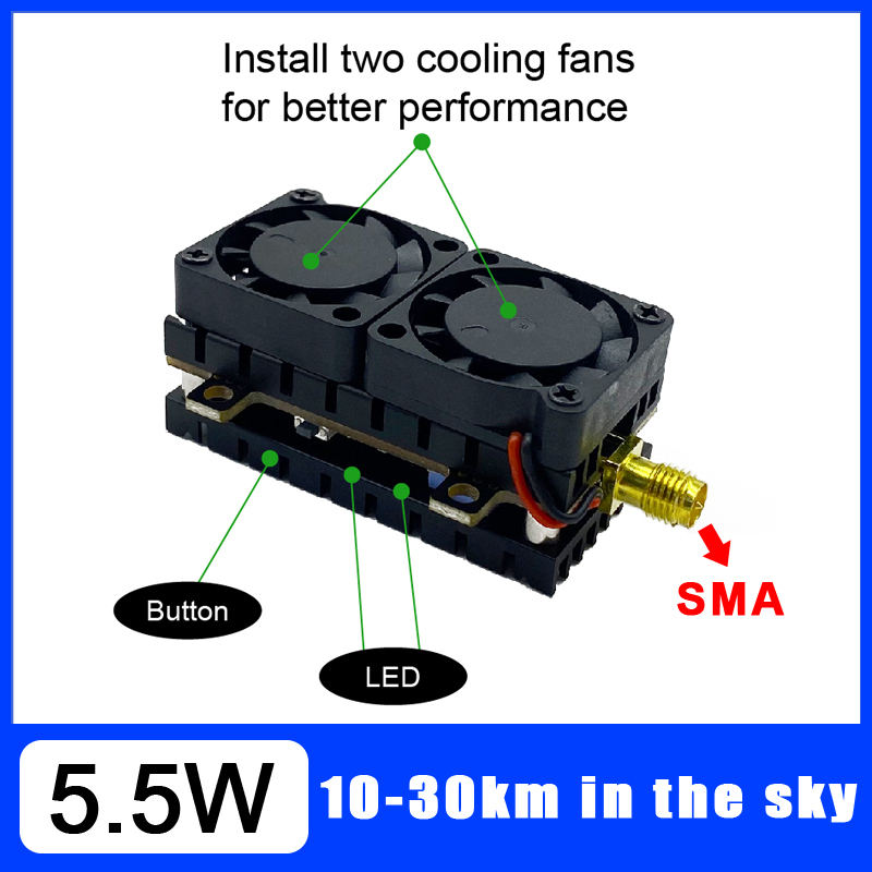 Long Range 5.8GHz 5.5W Video T - đánh giá và giá Drone Racing Transmitter