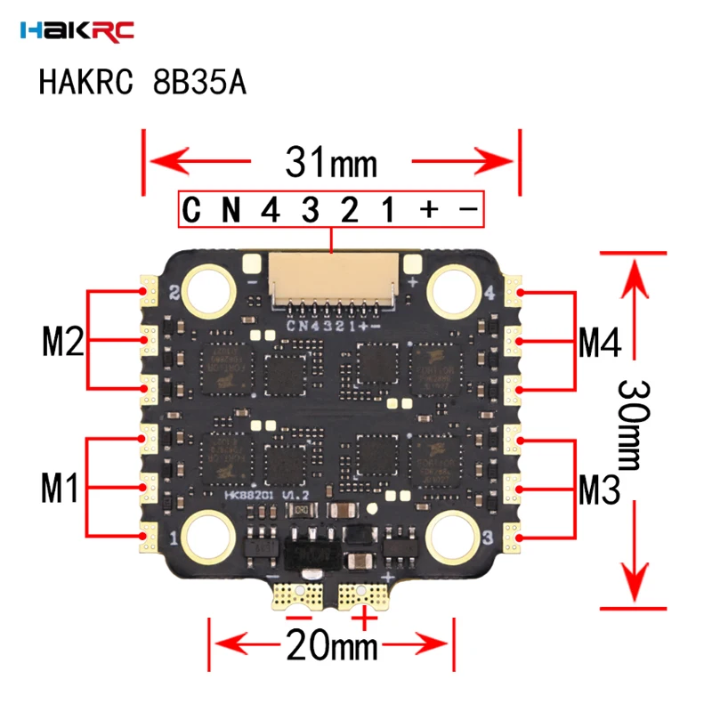 HAKRC F7220 V2 F7 Mini Flight  - đánh giá và giá Drone Racing Flight Controller